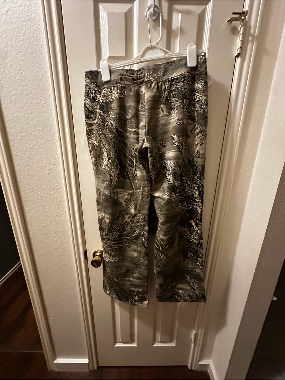 🔥5 for $25 Realtree Camo Lounge Pajama Pants Youth Kids Large 12-14 Teal Trim - Picture 3 of 3